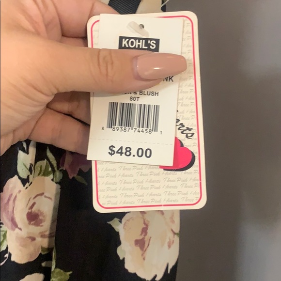 Floral Print Dress- Black - Picture 3 of 3